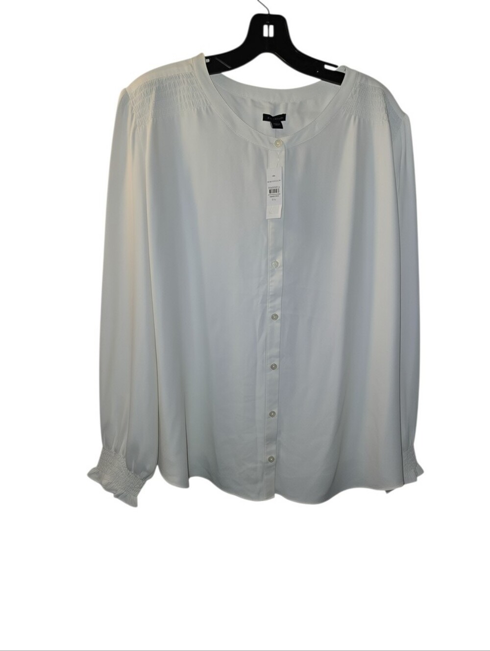 Ann Taylor Cream Blouse - Classic Button Front NWT Size XXL